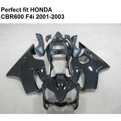 Motorcycle fairing kit for Honda black CBR 600 F4i 01 02 03 fairings CBR600 F4i 2001 2002 2003 CZ21