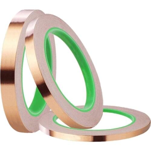 3 Pack Aluminum Foil Tape with Conductive Adhesive,3 Sizes Copper Tape Double-Sided for Emi Shielding,Slug Repellent,Paper Circu