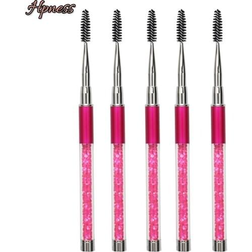 5 Pcs/Lot Reusable Diamond Brush Makeup Tools Upsca Applicator Eyelash Extension Sparkling Brushes Eyebrow Brush For High-end