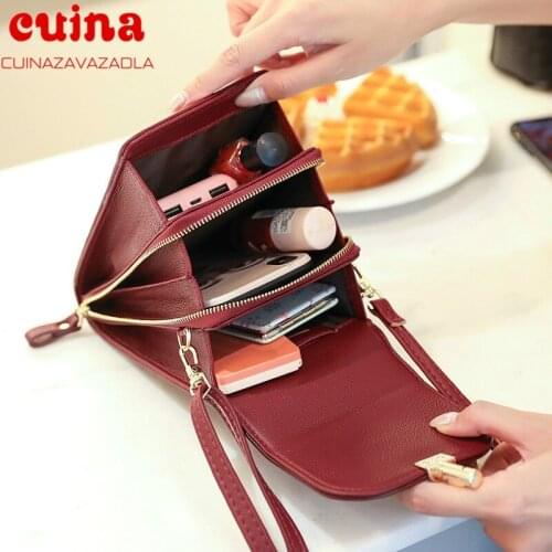 Fashion Small Crossbody Bags Women Mini Pu Leather Shoulder Messenger Bag For Girls Bolsas Ladies Phone Purse Zipper Flap