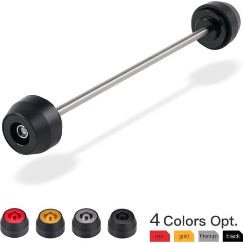 NICECNC Front Axle Fork Wheel Slider Falling Protector for Aprilia RSV4 RR RF APRC Factory uono V4 Shiver Dorsoduro 900 750