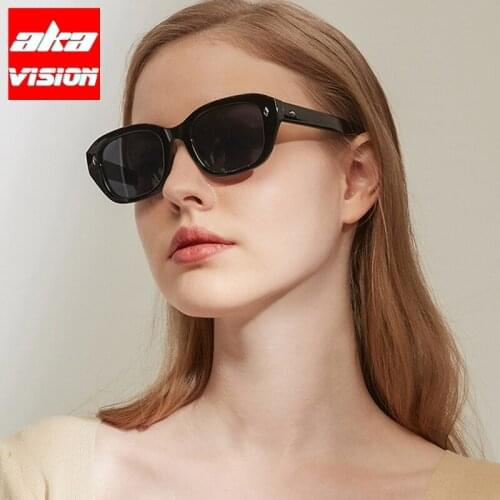 AKA VISION Cateye Retro Sunglasses Women Cat Eye Eyewear for Women/Men Leopard Glasses Women Square Gafas De Sol Mujer UV400