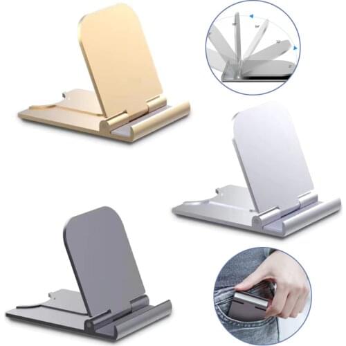 Adjustable Portable Foldable Phone Stand Universal Desk Mobile Phone Holder for IPhone Samsung Huawei Xiaomi Plastic Desk Stand