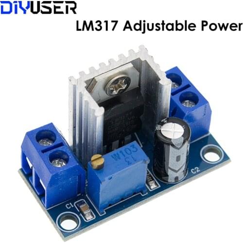 LM317 Adjustable Voltage Regulator Power Supply LM317 DC-DC Converter Buck Step Down Circuit Board Module Linear Regulator