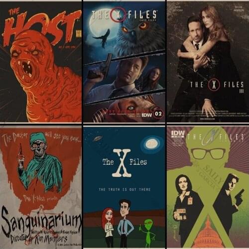 X-Files Modern Tv Series Show Metal Tin Sign Vintage Poster Metal Home Decor Wall Tin Sign Bedroom Decoration Metal Plates