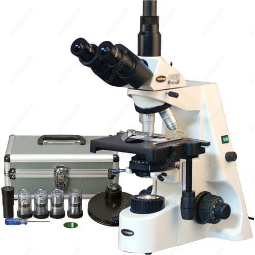 Phase Contrast -AmScope Supplies 40X-1500X Professional Infinity Plan Phase Contrast Kohler Trinocular Microscope