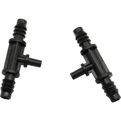 3/8 Inch Tee Connectors for 6mm Nozzle Garden Irrigation Splitter Agriculture Watering Mist Nozzle Fittings 5 Pcs