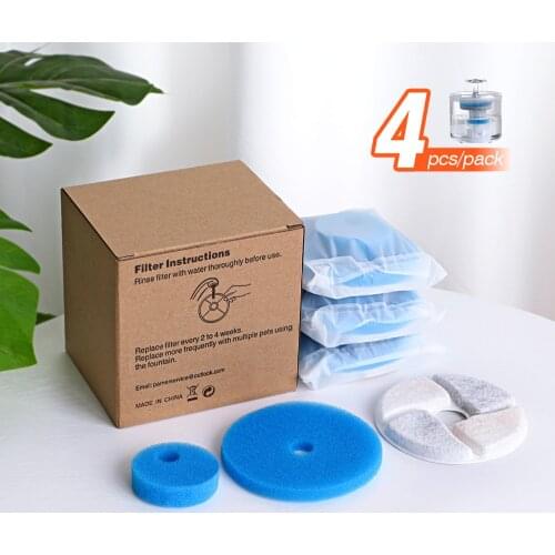 Replacement Activated Carbon Filter Cat Water Fountain Filters For Cat Water Drinking Fountain Dispenser Replaced Filters