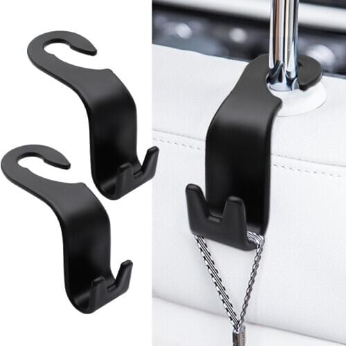 1/2Pcs Universal Car Seat Back Hook Portable Hanger Storage Holder For BMW Audi Honda Toyota Nissan KIA Car Interior Accessories