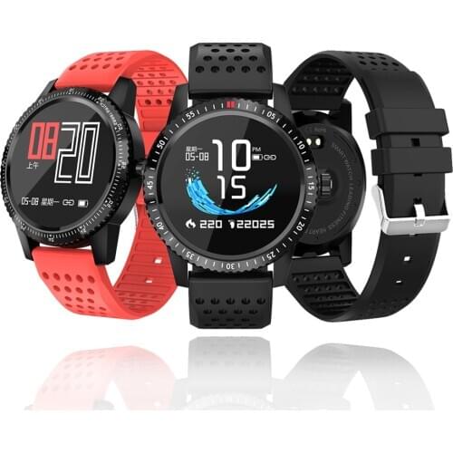 1.3 inch Round Smart Fitness Wristband Tracker Heart Rate Blood Pressure Monitor Swimming Running Stopwatch SMS Call Reminder