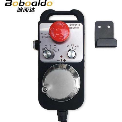 1pcs Universal CNC Router Hand Wheel 4 Axis MPG Pendant Handwheel Emergency Stop Siemens FAGOR GSK MITSUBISHI, FANUC et