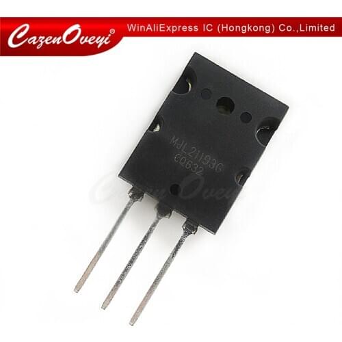 10pcs/lot=5pairs ( 5pcs MJL21193 + 5pcs MJL21194 ) TO-3PL MJL21193G MJL21194G TO-3P In Stock