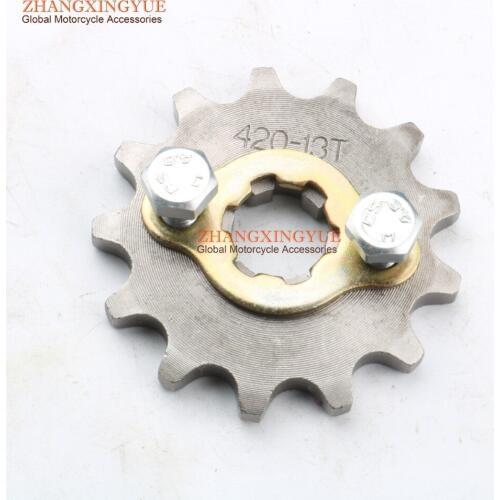 13T Front Chain Sprocket 420 13 Tooth for 50cc 125cc Engine Motorcycle ATV Quad Dirt Motorbike