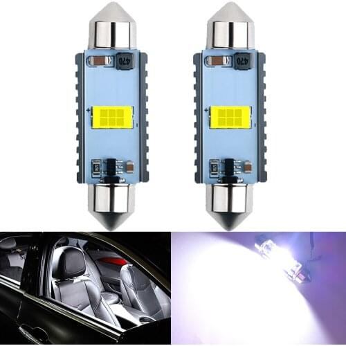 2x 3570 C10W C5W LED Canbus Festoon 31mm 36mm 39mm 41mm for Car Bulb Interior Reading Light License Plate Lamp White Free Error