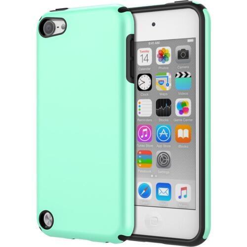 MoKo Case for iPod Touch 6 / iPod Touch 5, 2 in 1 Shock Absorbing TPU Bumper Ultra Slim Protective Case with Hard Back Cover
