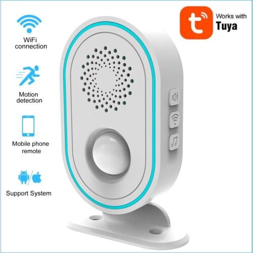 Tuya WIFI Smart Home Security Wireless Alarm PIR MP Alert Infrared Sensor Anti-theft Human Body Motion Detector Alarm Monitor