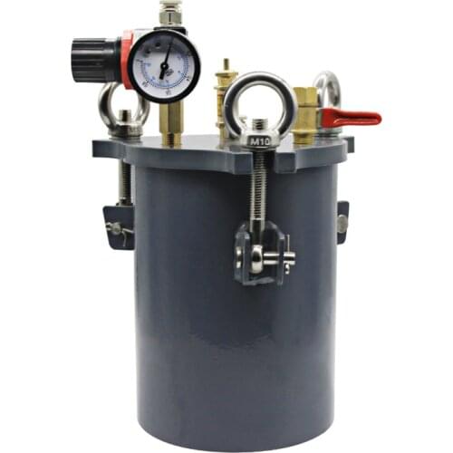 1L-10L Optional Carbon Steel Dispenser Pressure Tank Fluid Dispensing Bucket With Safety Valve and Regulating Valve Y