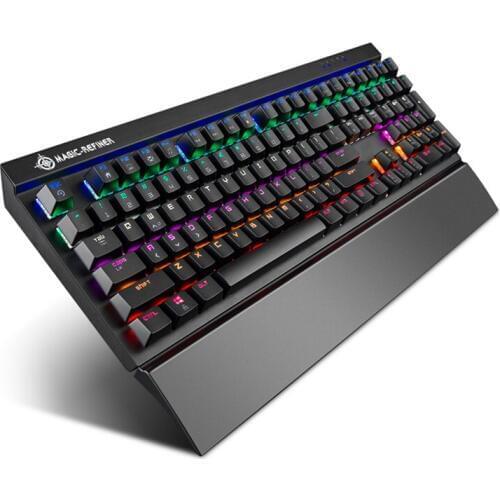 Magic Refiner MK15 Gaming Mechanical Keyboard 108 Keys N Key Rollover Wired Keyboard Floating Keycaps Blue Switch Gaming Laptop