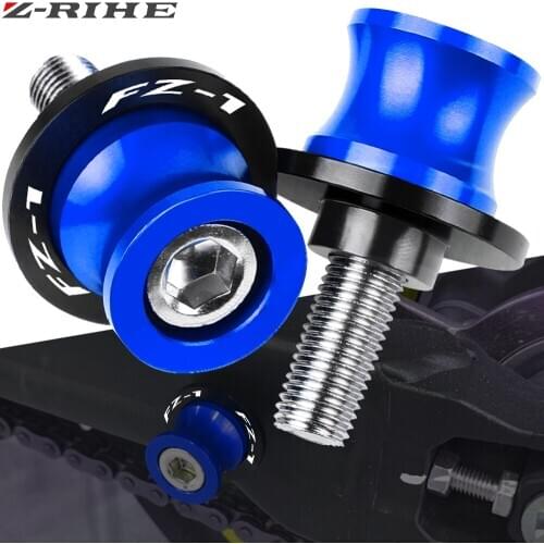 FZ1 Motorcycle Swingarm Spools M6 Stand Screws CNC Aluminum Motorcycle Accessories For Yamaha FZ1 FAZER 2006 2007 2008 2009-2016