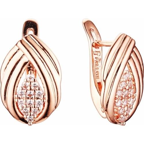 Fashion New Earings 2020 OL Rose 585 Gold Color Jewelry Women Mother Gift