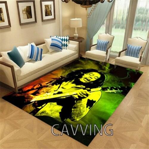 Bob Marley Weed 3D Printed Carpets Soft Flannel Rugs Mat Rugs Anti-slip Large Rug Carpet Home Decoration