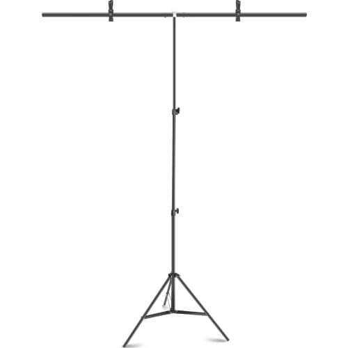 Neewer T-shape Background Backdrop Support Stand Kit:32-80 / 28-79 / 18-31 inches Adjustable Tripod Stand with 2 Tight Clamps