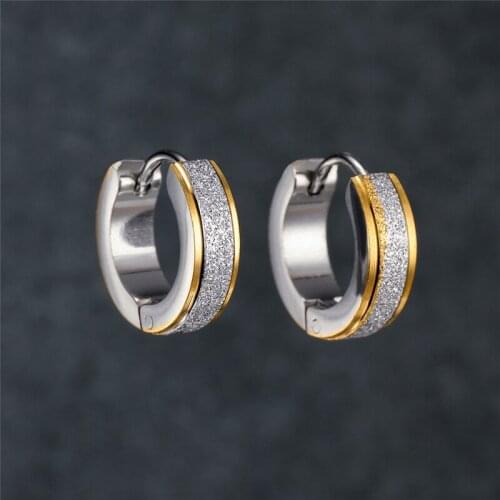 Charm Bride Wedding Earrings Vintage Round Hip Hop Metal Small Earrings Female Classic Gold Silver Color Hoop Earrings For Women