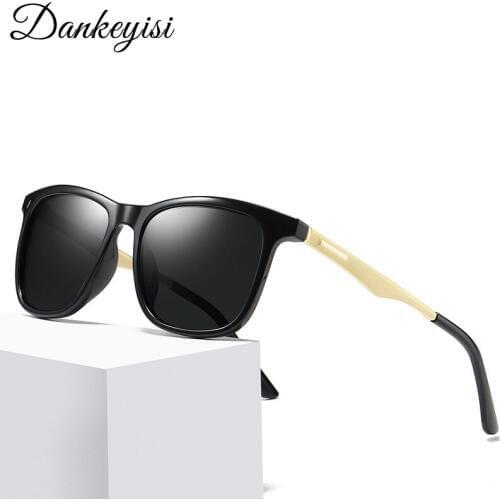 DANKEYISI Men Sunglasses Polarized Square Sunglasses Women Mirror Lens Sun Glasses Women Brand Design Colorful Shades Female
