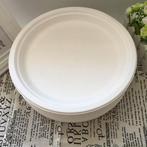 Disposable Tableware Square Disc Sugarcane Pulp Material Whiteboard Drawing Graffiti Kindergarten Children Creative DIY Material