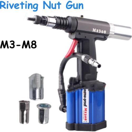 Pneumatic Riveting Gun Automatic Pull Rivet Gun Riveters Applicable to M3 - M8 Rivet Nut M2308