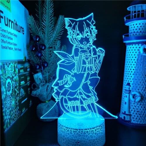 Re Zero Starting Life In Another World Felix Argyl Night Light Anime 3D Illusion Lamp Led Color Lights Bedroom Table Lampara