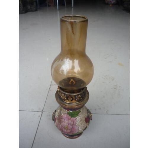 Rare Old Qing Dynasty lamp,Cloisonne,best collection&adornment,free shipping