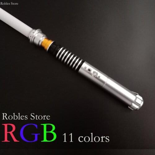 RGB Starlight Sword Luke Saber Power Fx Heavy Duel Stick Foc Locking Metal Handle Sword Color Change Gift Laser Sword cosplay