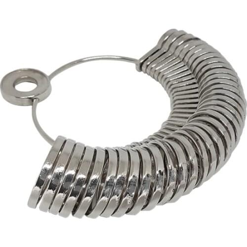 Silverlina Silver Metal Finger Ring Measure Ring