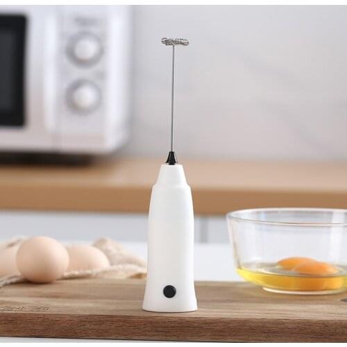 Solid Color Mixer 22×4.5×2cm Stirrer Battery Handheld PP+stainless Steel