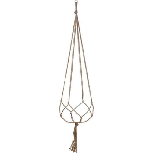 Macrame Rope Plant Hanger Basket Flower Pot Hanging Holder Garden Decor Flower Pot Hemp Rope Hanging Net