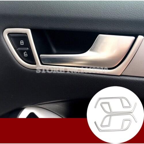 Inner Door Handle Bowl Cover Trim 4pcs For Audi A4 S4 2009-2015 Car accesories interior Car decoration