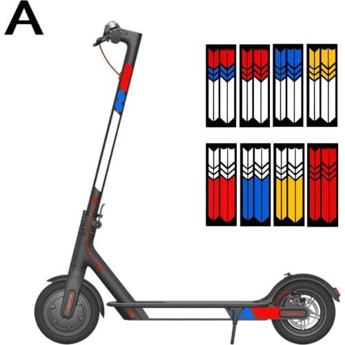 PVC Reflective Stickers for Xiaomi M365 Scooter Stickers Skateboard Night Safety Warning Strip Styling Stickers