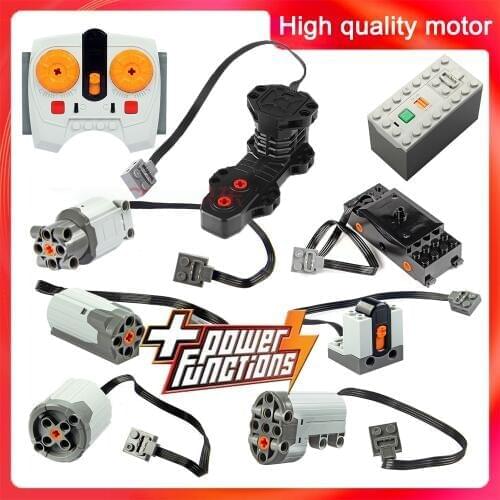 Technic parts ev3 motor multi power functions tool servo blocks train 8293 8883 motor PF model sets moc