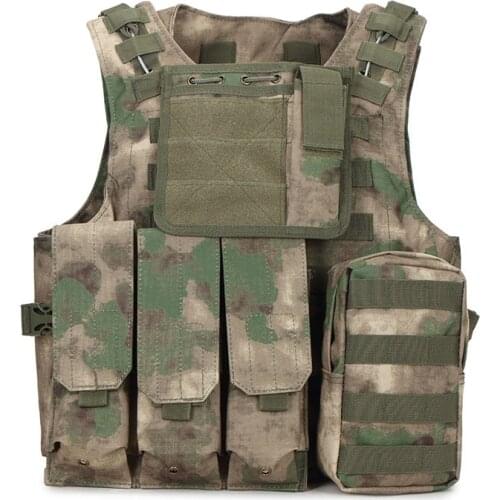 Vest with Pouch Assault Plate Carrier Cs Outdoor Jungle Equipment Military Tactical Vest Army Airsoft Molle Vest Combat Hunting