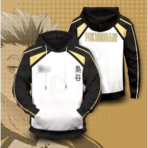 2020 New Anime Haikyuu!! Cosplay 3D Digital Hoody Hooded Sports Cospaly Peripheral Men Spring Autumn Pullover Hoodies