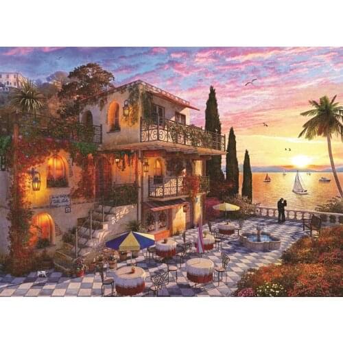 At Jigsaw Puzzle 3000 Pcs Mediterranean Romance For Adult&Kids Toy Educational Entertaintment Landscape Fun Games