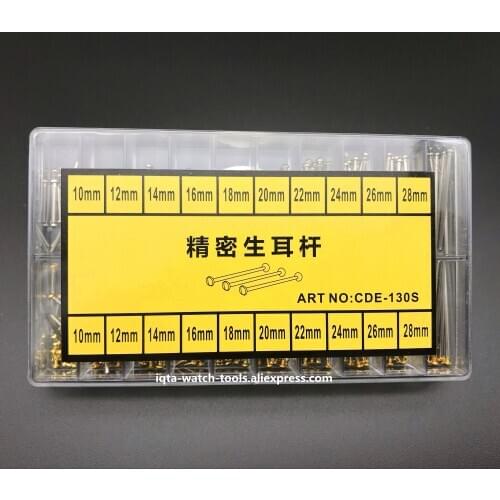 Free Shipping Stainless Steel Push Pull Style Watch Strap Band Spring Bar Link Pins Parts Accessories Set Assortment 10-28mm