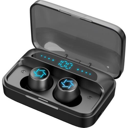 Wireless Bluetooth Headphones With Mic TWS Earphone Touch Control 9D Stereo Headset IPX5 Waterproof Sport Earphones LED Display