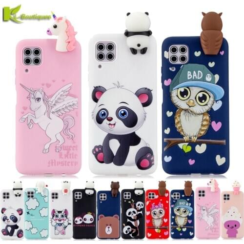 3D Panda phone Case on For Huawei P40 Lite Case TPU Etui For P40Lite P40 P20 P30 Lite Mate 10 20 P10 P9 P8 Lite Pro P Smart 2019