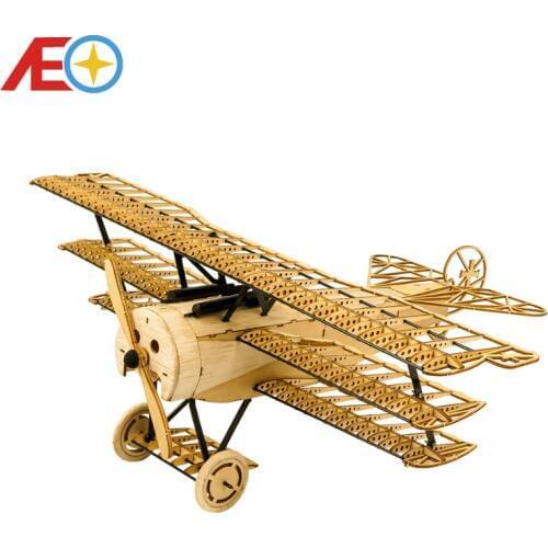 DIY Craft, Wood Building Kit,Building Toys, Christmas Gift Present,1:18 Fokker DRI Static Models X11