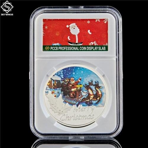 2019 Merry Christmas Santa Claus Father Christmas Coin Snowman Collection Gift