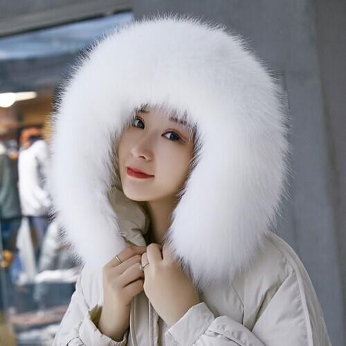 Korean Version Warmer Neck Collar Imitation Faux Fox Fur Fashion Hair Shawl Womens Long Thicker Warm Winter Scarf Fur Collar