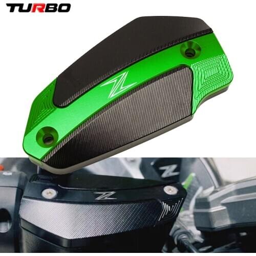 For KAWASAKI Z650 Z800 Z750 Z900 Z900RS Z1000 Z1000SX Z400 Z300 Motorcycle CNC Front brake Fluid Reservoir Cap Cover Accessories