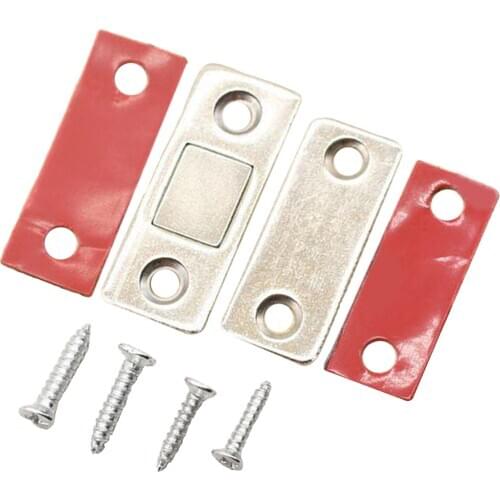 Set of 2 Household Cabinet Door Catch Latch Kitchen Closet Door Closing Magnetic Door Catch Closer Latch Easy to Install